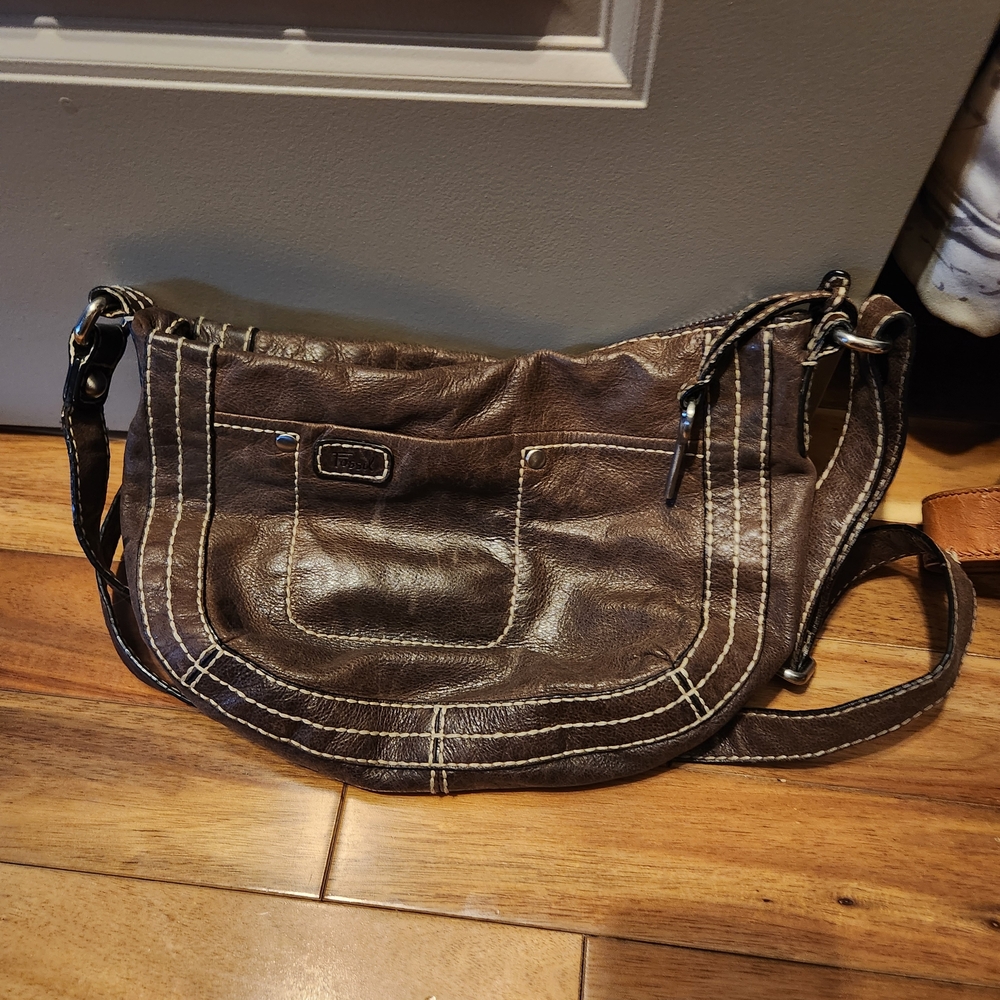 Fossil Dark Brown Leather Bag